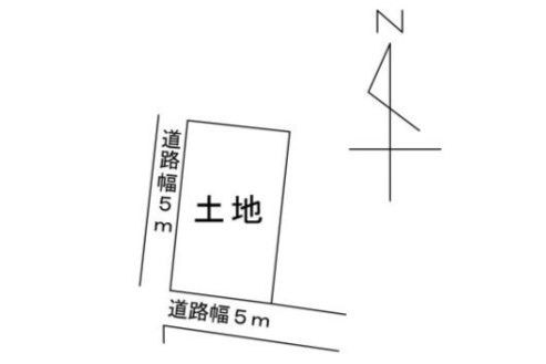 恵那市大井町岡瀬沢　売地　区画図