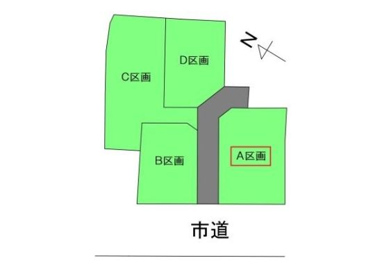 中津川市茄子川（マウントブルーム美乃坂本　分譲地）区画図