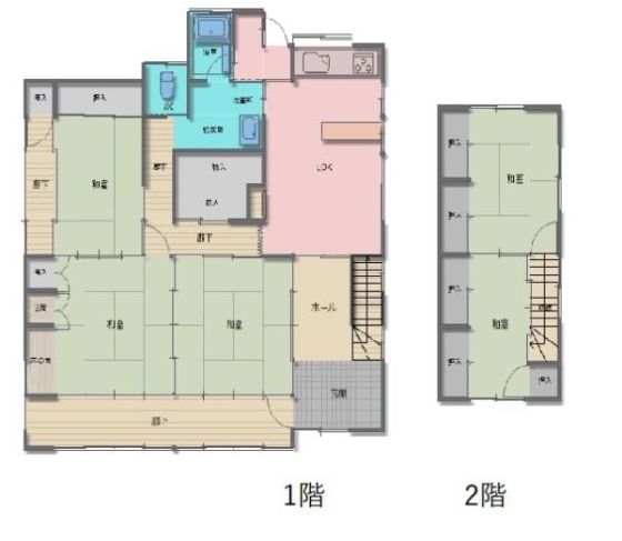 恵那市山岡町上手向　中古戸建住宅　間取り図